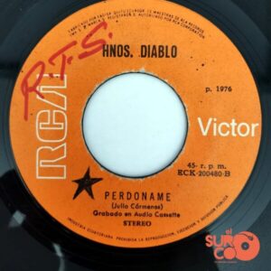 Disco de Vinilo Hermanos Diablo - Un Beso Nada Más / Perdóname Vinyl Record