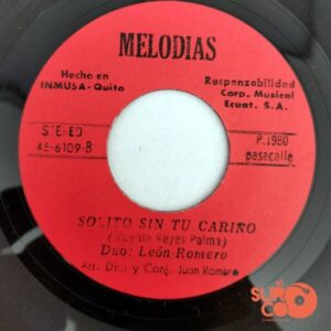 Disco de Vinilo Dúo León Romero - Por Un Error Te Alejas / Solito Sin Tu Cariño Vinyl Record