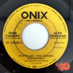 Disco de Vinilo Dúo Aguayo Huayambe - Recuerdos / Ayayai Que Linda Guambra Vinyl Record