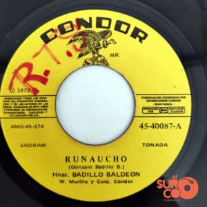Disco de Vinilo Hermanas Badillo Baldeón - Runaucho / Mi Lindo Negro Vinyl Record