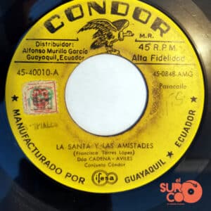 Disco de Vinilo Dúo Cadena Avilés - La Santa Y Las Amistades / Mi Sueño Vinyl Record