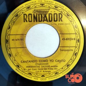 Disco de Vinilo Hermanitas Salinas - Flor Del Alma / Cantando Como Yo Canto Vinyl Record