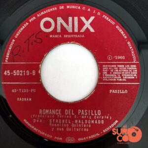 Disco de Vinilo Dúo Strobel Maldonado - A Mi Guitarra / Romance Del Pasillo Vinyl Record