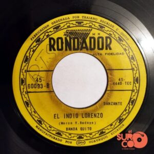 Disco de Vinilo Banda Quito - Poncho Verde / El Indio Lorenzo Vinyl Record