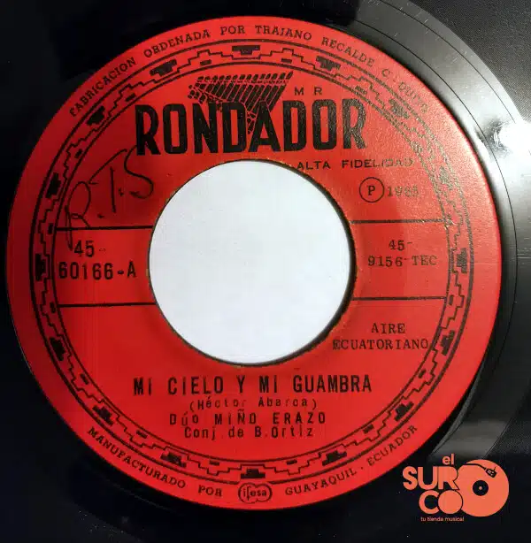 Disco de Vinilo Dúo Miño Erazo - Mi Cielo Y Mi Guambra / Imposible Vinyl Record