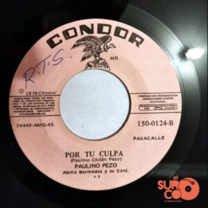 Disco de Vinilo Paulino Pezo - Mi Triste Vida / Por Tu Culpa Vinyl Record