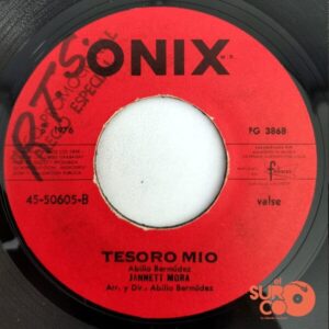 Disco de Vinilo Jannett Mora - Mi Triste Soledad / Tesoro Mío Vinyl Record