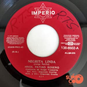 Hermanos Patiño Rosero - Negra Linda / Mi Único Amor Vinilo