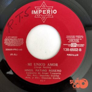 Disco de Vinilo Hermanos Patiño Rosero - Negra Linda / Mi Único Amor Vinyl Record