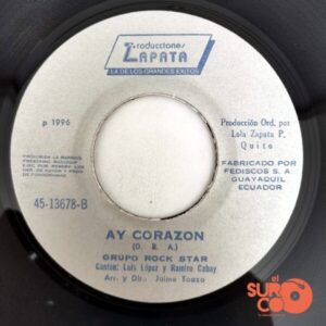 Disco de Vinilo Grupo Rock Star - Te Estoy Pensando / Ay Corazón Vinyl Record