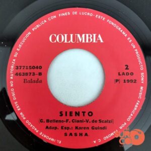 Disco de Vinilo Sasha - Todos Mis Caminos Van A Ti / Siento Vinyl Record