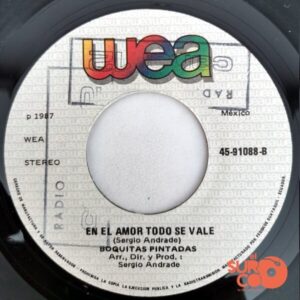 Disco de Vinilo Boquitas Pintadas - Amor Cavernícola / En El Amor Todo Se Vale Vinyl Record