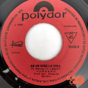 Disco de Vinilo Yordano - Locos De Amor / En Un Beso La Vida Vinyl Record