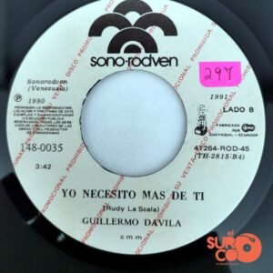 Disco de Vinilo Guillermo Dávila - La Mujer Prohibida / Yo Necesito Más De Ti (Promocional) Vinyl Record