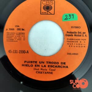 Chayanne - Fuiste Un Trozo De Hielo En La Escarcha / Marinero Vinilo