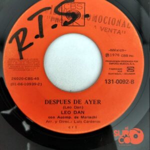 Disco de Vinilo Leo Dan - Que Dios Te Aleje De Mi / Después De Ayer Vinyl Record