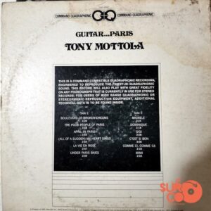 Disco de Vinilo Tony Mottola - Guitar Paris Vinyl Record