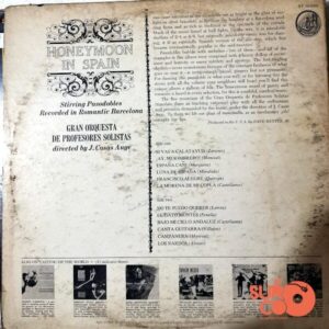 Disco de Vinilo The Gran Orquesta De Profesores Solistas - Honeymoon In Spain Vinyl Record