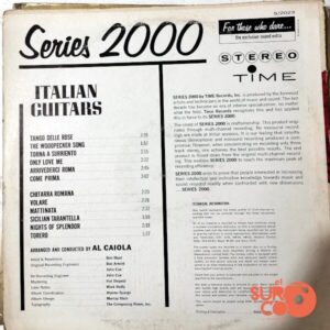 Disco de Vinilo Al Caiola  - Italian Guitars Vinyl Record