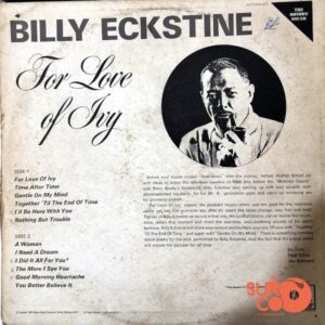 Disco de Vinilo Billy Eckstine - For Love Of Ivy Vinyl Record