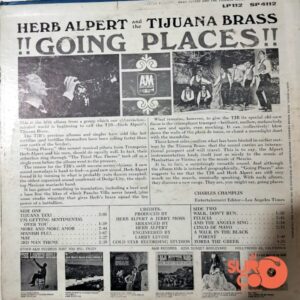 Disco de Vinilo Herb Alpert And The Tijuana Brass -  !!Going Places!! Vinyl Record
