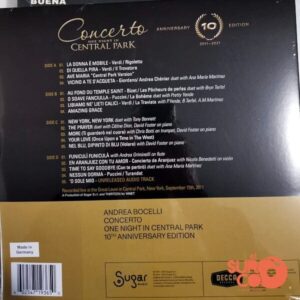Disco de Vinilo Andrea Bocelli - Concerto: One Night In Central Park - 10th Anniversary Vinyl Record