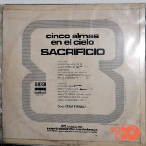 Disco de Vinilo Sacrificio - Cinco Almas En El Cielo Vinyl Record