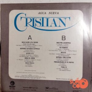 Disco de Vinilo Cristian Castro - Agua Nueva Vinyl Record
