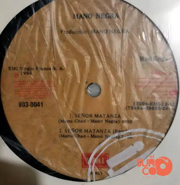 Disco de Vinilo Mano Negra - Señor Matanza Vinyl Record