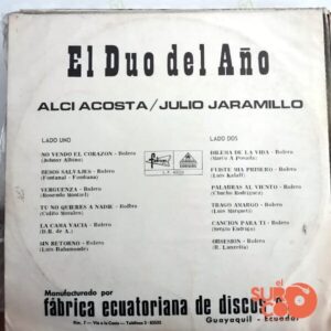Disco de Vinilo Julio Jaramillo - El Dúo Del Año Vinyl Record