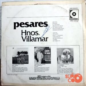 Disco de Vinilo Hermanos Villamar - Pesares Vinyl Record
