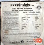 Disco de Vinilo Luis Alberto Valencia - Evocándote Vinyl Record