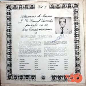 Disco de Vinilo Gonzalo Benítez - Serie Ecuatorianísima Vol 1 Vinyl Record