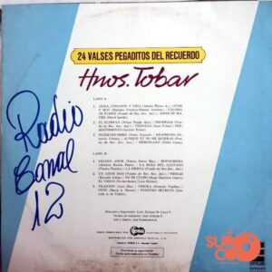 Disco de Vinilo Hermanos Tobar - 24 Valses Pegaditos Del Recuerdo Vinyl Record