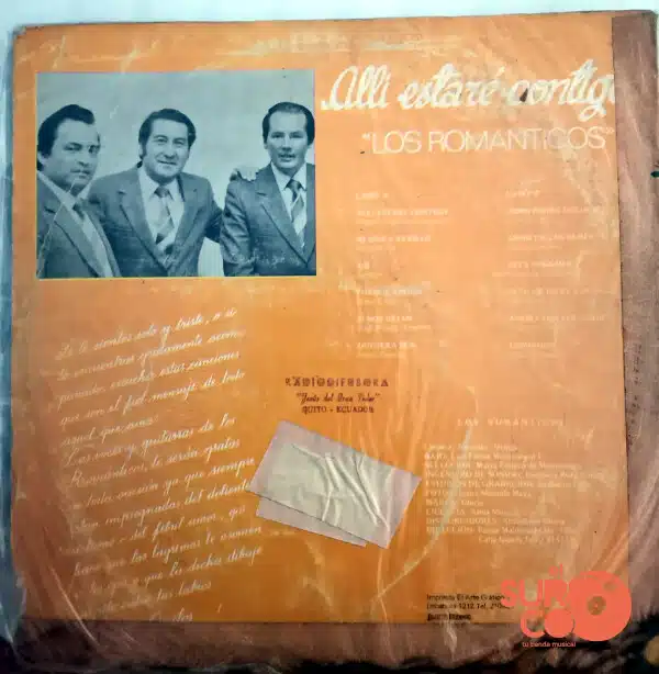 Disco de Vinilo Los Románticos - Allí Estaré Contigo Vinyl Record