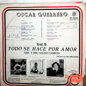 Disco de Vinilo Oscar Guerrero - Todo Se Hace Por Amor Vinyl Record