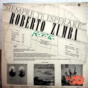 Disco de Vinilo Roberto Zumba - Siempre Te Esperaré Vinyl Record