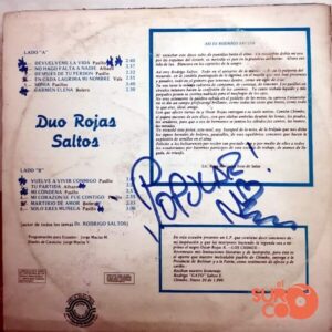 Disco de Vinilo Dúo Rojas Saltos - Devuélveme La Vida Vinyl Record