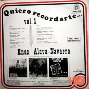 Disco de Vinilo Hermanas Álava Navarro - Quiero Recordarte Vinyl Record