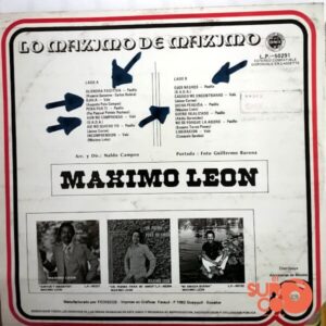 Disco de Vinilo Máximo León - Lo Máximo De Máximo León Vinyl Record