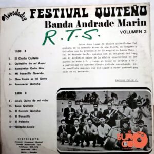 Disco de Vinilo Banda De Andrade Marín - Festival Quiteño Vol 2 Vinyl Record