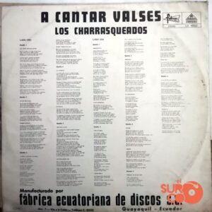 Disco de Vinilo Los Charrasqueados - A Cantar Valses Vinyl Record