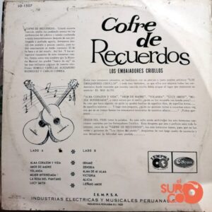 Disco de Vinilo Los Embajadores Criollos - Cofre De Recuerdos Vinyl Record