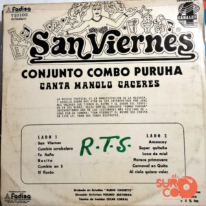 Disco de Vinilo Conjunto Combo Puruhá - San Viernes Vinyl Record