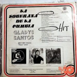 Disco de Vinilo Gladys Santos - La Soberana De La Cumbia Vinyl Record