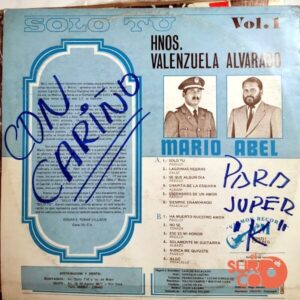 Disco de Vinilo Hermanos Valenzuela Alvarado - Solo Tú Vol 1 Vinyl Record