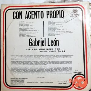 Disco de Vinilo Gabriel León - Con Acento Propio Vinyl Record