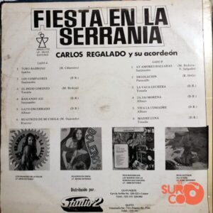 Disco de Vinilo Carlos Regalado - Fiesta En La Serranía Vinyl Record