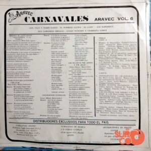 Disco de Vinilo Varios - Carnavales Aravec Vol 6 Vinyl Record