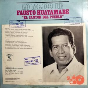 Disco de Vinilo Fausto Huayamabe - Lo Mejor De Fausto Huayamabe Vinyl Record
